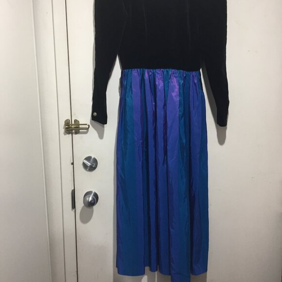 VINTAGE LAURA ASHLEY CUTOUT V BACK DRESSES SIZE 10 - Picture 5 of 7